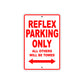 Reflex Bicycle Parking Only All Others Will Be Towed Aluminum Metal Sign