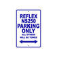 Reflex NS250 Bicycle Parking Only All Others Will Be Towed Aluminum Metal Sign