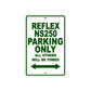 Reflex NS250 Bicycle Parking Only All Others Will Be Towed Aluminum Metal Sign