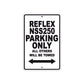 Reflex NSS250 Bicycle Parking Only All Others Will Be Towed Aluminum Metal Sign