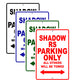 Shadow RS Motorcycle Parking Only All Others Will Be Towed Aluminum Metal Sign