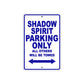 Shadow Spirit Motorcycle Parking Only All Others Will Be Towed Aluminum Metal Sign