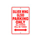 Silver Wing GL500 Motorcycle Parking Only All Others Will Be Towed Aluminum Metal Sign