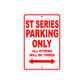 ST Series Motorcycle Parking Only All Others Will Be Towed Aluminum Metal Sign