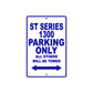 ST Series 1300 Motorcycle Parking Only All Others Will Be Towed Aluminum Metal Sign