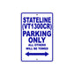 Stateline (VT1300CR) Motorcycle Parking Only All Others Will Be Towed Aluminum Metal Sign