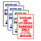 Stateline ABS (VT1300CRA) Motorcycle Parking Only All Others Will Be Towed Aluminum Metal Sign
