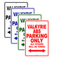 Valkyrie ABS Motorcycle Parking Only All Others Will Be Towed Aluminum Metal Sign