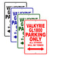 Valkyrie 1800 Motorcycle Parking Only All Others Will Be Towed Aluminum Metal Sign