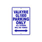 Valkyrie 1800 Motorcycle Parking Only All Others Will Be Towed Aluminum Metal Sign