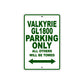 Valkyrie 1800 Motorcycle Parking Only All Others Will Be Towed Aluminum Metal Sign