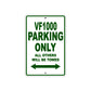 VF1000 Motorcycle Parking Only All Others Will Be Towed Aluminum Metal Sign