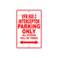 VFR 800 3 Interceptor Motorcycle Parking Only All Others Will Be Towed Aluminum Metal Sign