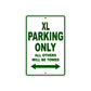 XL Motorcycle Parking Only All Others Will Be Towed Aluminum Metal Sign