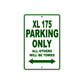 XL 175 Motorcycle Parking Only All Others Will Be Towed Aluminum Metal Sign