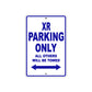XR Motorcycle Parking Only All Others Will Be Towed Aluminum Metal Sign