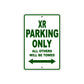 XR Motorcycle Parking Only All Others Will Be Towed Aluminum Metal Sign