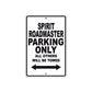 Spirit Roadmaster Motorcycle Parking Only All Others Will Be Towed Aluminum Metal Sign