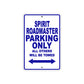 Spirit Roadmaster Motorcycle Parking Only All Others Will Be Towed Aluminum Metal Sign