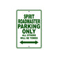 Spirit Roadmaster Motorcycle Parking Only All Others Will Be Towed Aluminum Metal Sign