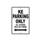 Kawasaki KE Motorcycle Parking Only All Others Will Be Towed Aluminum Metal Sign