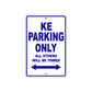 Kawasaki KE Motorcycle Parking Only All Others Will Be Towed Aluminum Metal Sign