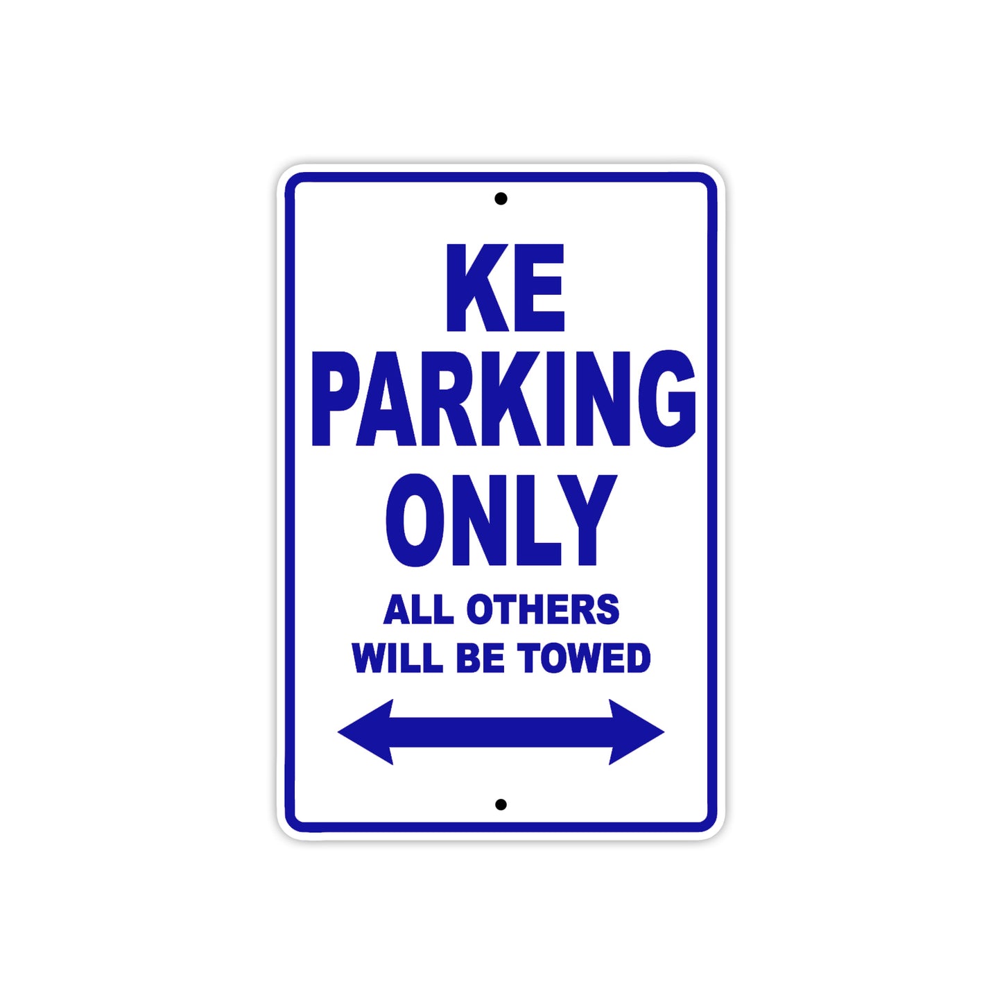 Kawasaki KE Motorcycle Parking Only All Others Will Be Towed Aluminum Metal Sign