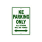 Kawasaki KE Motorcycle Parking Only All Others Will Be Towed Aluminum Metal Sign