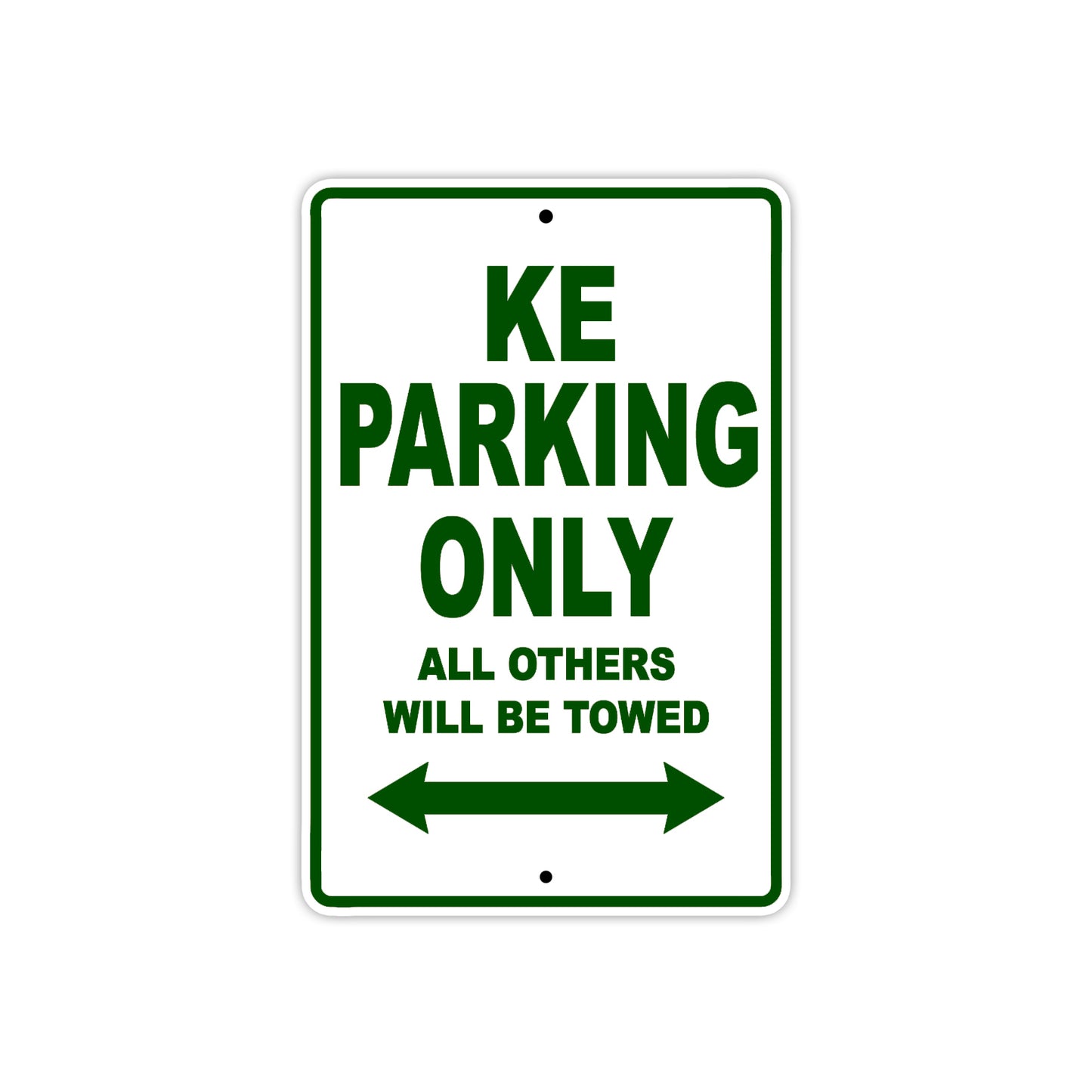 Kawasaki KE Motorcycle Parking Only All Others Will Be Towed Aluminum Metal Sign