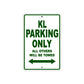 Kawasaki KL Motorcycle Parking Only All Others Will Be Towed Aluminum Metal Sign