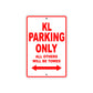 Kawasaki KL Motorcycle Parking Only All Others Will Be Towed Aluminum Metal Sign