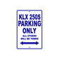 KLX 250S Motorcycle Parking Only All Others Will Be Towed Aluminum Metal Sign