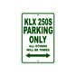KLX 250S Motorcycle Parking Only All Others Will Be Towed Aluminum Metal Sign