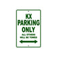 KX Motorcycle Parking Only All Others Will Be Towed Aluminum Metal Sign