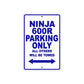Ninja 600R Motorcycle Parking Only All Others Will Be Towed Aluminum Metal Sign