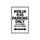 Ninja 636 Motorcycle Parking Only All Others Will Be Towed Aluminum Metal Sign
