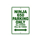 Ninja 650 Motorcycle Parking Only All Others Will Be Towed Aluminum Metal Sign