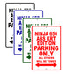 Ninja 650 ABS KRT Edition Motorcycle Parking Only All Others Will Be Towed Aluminum Metal Sign