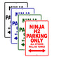 Ninja H2 Motorcycle Parking Only All Others Will Be Towed Aluminum Metal Sign