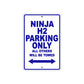 Ninja H2 Motorcycle Parking Only All Others Will Be Towed Aluminum Metal Sign