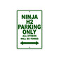 Ninja H2 Motorcycle Parking Only All Others Will Be Towed Aluminum Metal Sign