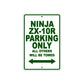 Ninja ZX-10R Motorcycle Parking Only All Others Will Be Towed Aluminum Metal Sign