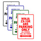 Ninja ZX-10R ABS Motorcycle Parking Only All Others Will Be Towed Aluminum Metal Sign