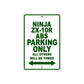Ninja ZX-10R ABS Motorcycle Parking Only All Others Will Be Towed Aluminum Metal Sign