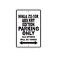 Ninja ZX-10R ABS KRT Edition Motorcycle Parking Only All Others Will Be Towed Aluminum Metal Sign