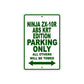 Ninja ZX-10R ABS KRT Edition Motorcycle Parking Only All Others Will Be Towed Aluminum Metal Sign