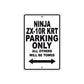 Ninja ZX-10R KRT Motorcycle Parking Only All Others Will Be Towed Aluminum Metal Sign