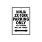 Ninja ZX-10RR Motorcycle Parking Only All Others Will Be Towed Aluminum Metal Sign