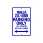 Ninja ZX-10RR Motorcycle Parking Only All Others Will Be Towed Aluminum Metal Sign