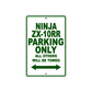 Ninja ZX-10RR Motorcycle Parking Only All Others Will Be Towed Aluminum Metal Sign
